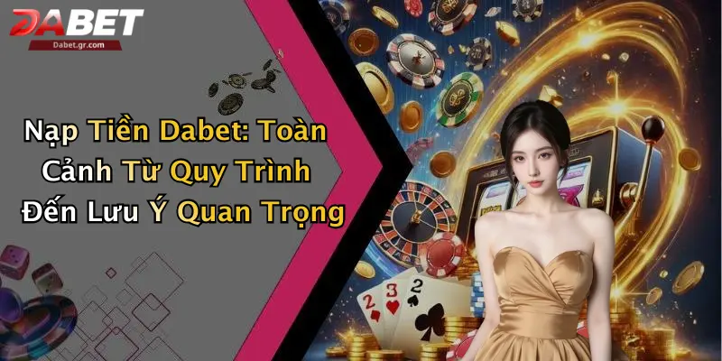 Nạp Tiền Dabet: Toàn Cảnh Từ Quy Trình Đến Lưu Ý Quan Trọng